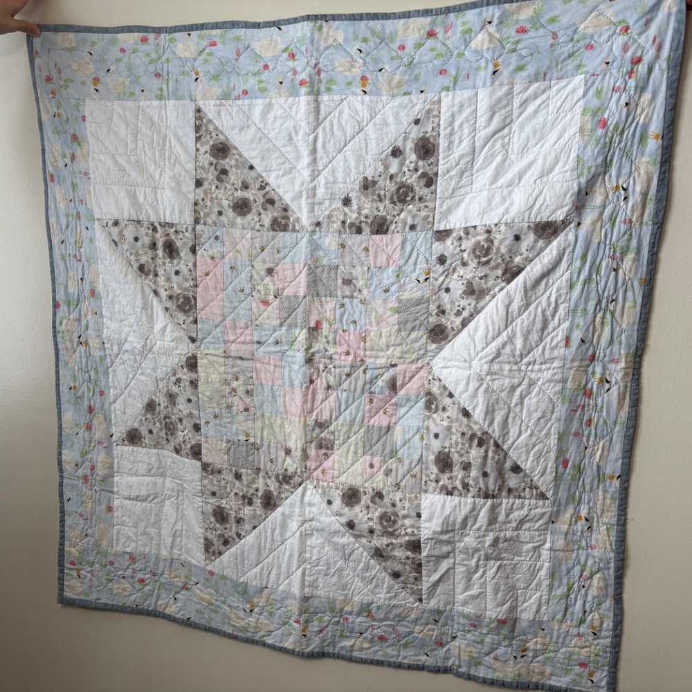 Hand Stitched Baby Quilt - Picture 4 of 12